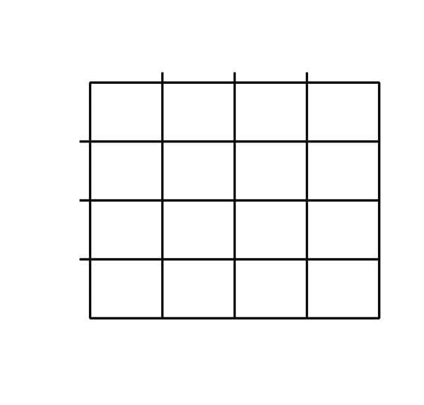 Tactile Punnette Squares 16