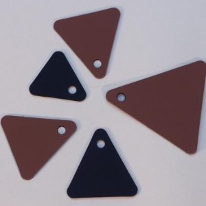 Brown Black Triangles Shape Board