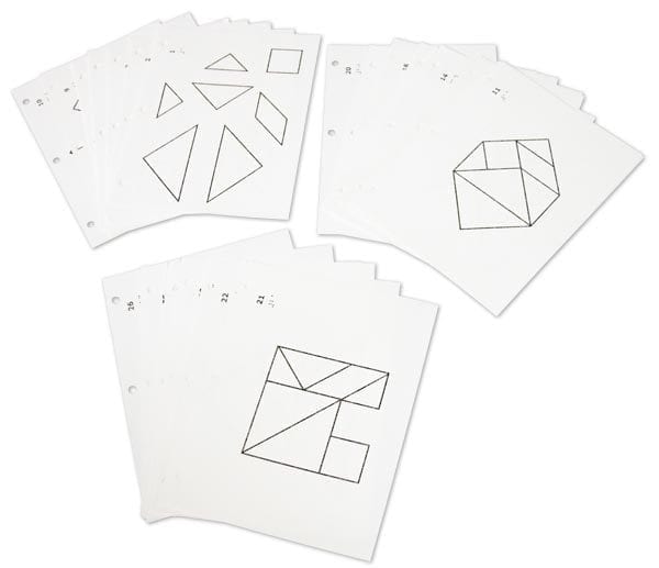 Tactile Tangrams Solution cards