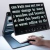 Jupiter Portable Magnifier Demonstrating Use Close Up