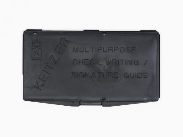 Keitzer Check Writing Guide Top View