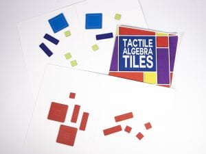 Tactile Algebra Tiles Working Board and Tiles