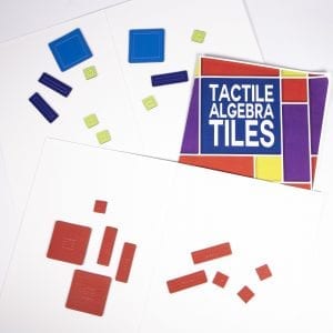 Tactile Algebra Tiles Working Board and Tiles