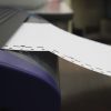 White Fanfold Tractor Feed Braille Transcribing Paper Feeding Into Braille Printer