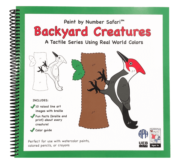Spiral bound Paint by Number Safari: Backyard Creatures UEB