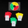 Color Raceway reflective color cards and spinner on black background