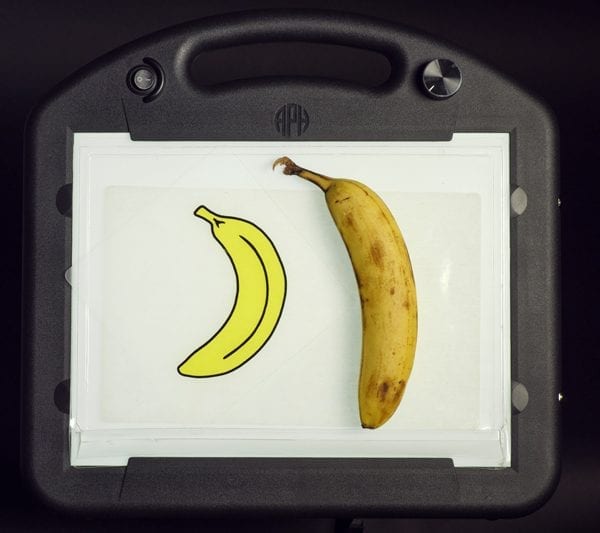 LED Mini Lite box with a banana overlay graphic