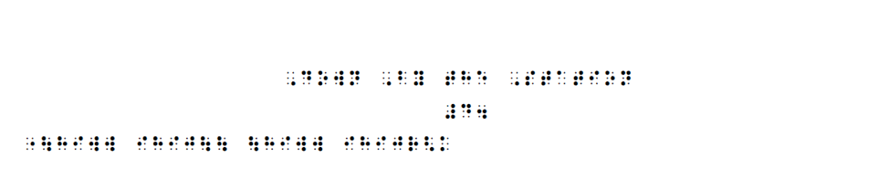 simulated braille of notes to down by the station