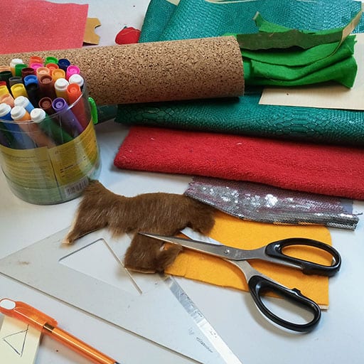 Materials for creating tactile books