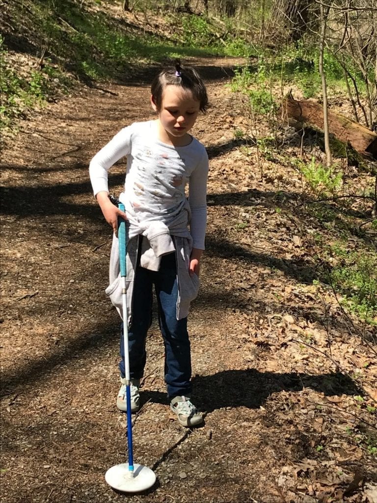 Lily on a trail July APH news