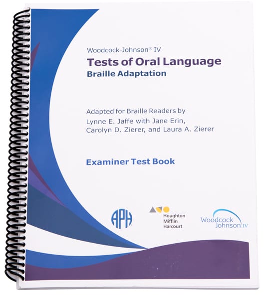 Spiral bound Woodcock-Johnson IV Tests of Oral Language manual for administration
