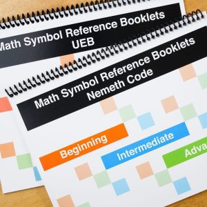 Math Symbols Reference Booklet Large Print