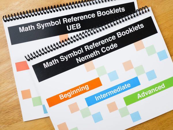 Math Symbols Reference Booklet Large Print