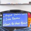 Juno magnifying whiteboard text from a distance with contrast