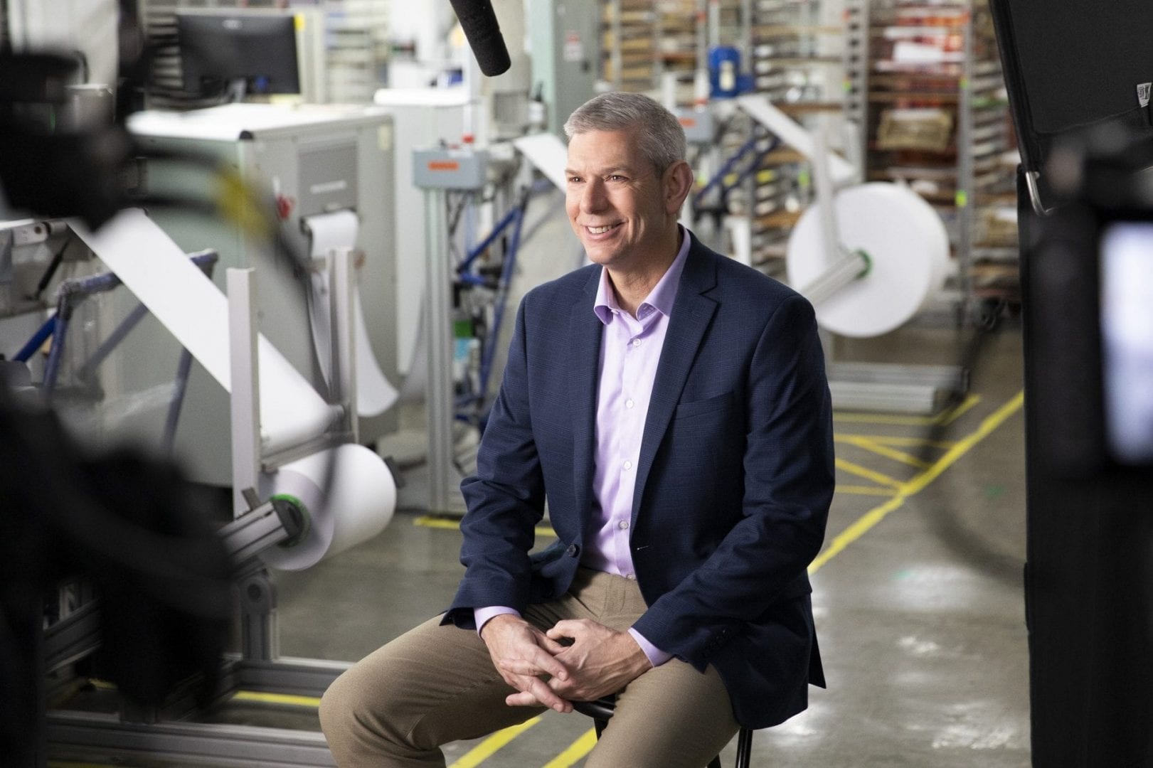 Seated portrait of APH President Dr. Craig Meador inside the APH Factory.