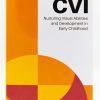 Cover of Babies with CVI book featuring a red, orange, and yellow geometric pattern