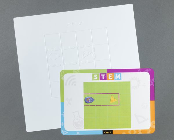 code and go mouse tactile maze key with STEM card