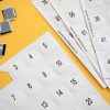 Hundred Board and Manipulatives: sheets with numbers close up