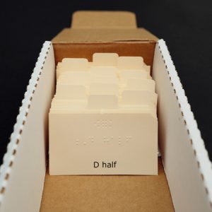 Music Braille Flash Cards in box