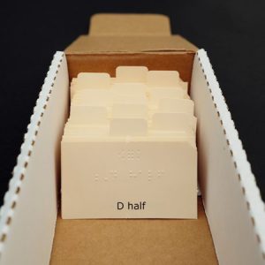 Music Braille Flash Cards in box