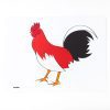 Chicken translucent puzzle pieces
