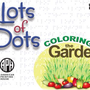 Lots of Dots: Coloring the Garden, UEB book cover.