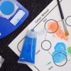 Coloring pages, palette, paint pots, paint, and brushes from Paint Pot Palette.
