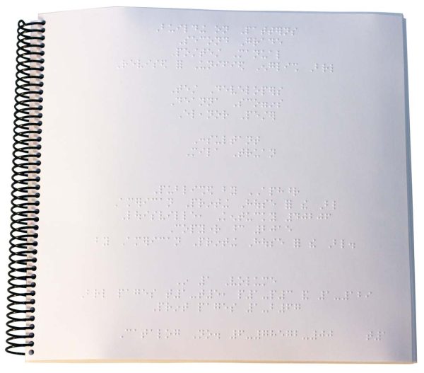 Building on Patterns post-test teacher manual open to braille page