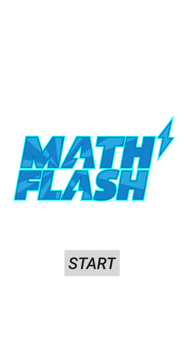 Math Flash logo with lightning bolt