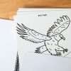 paint by number bald eagle graphic