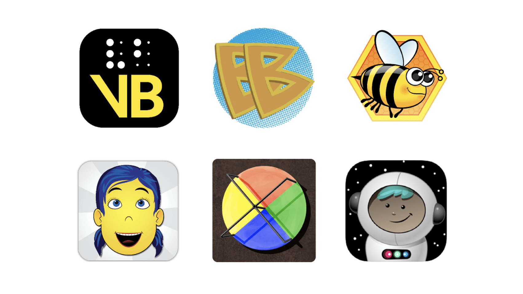 6 app icons for the apps described in the blog.