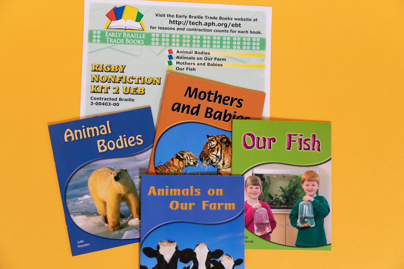 Early Braille Trade Books: Rigby Nonfiction Kit 2, UEB Contracted | American Printing House Early Braille Trade Books: Rigby Nonfiction Kit 2, UEB Contracted | American Printing House