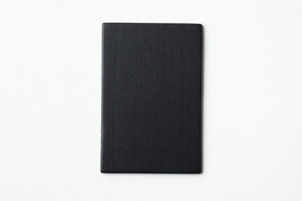 Single, undrilled black rectangle-shaped card