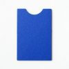 Single, undrilled blue “puzzle”-shaped card