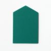 Single, undrilled green “house”-shaped card