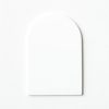 Single, undrilled white “bread”-shaped card