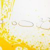 Close up of a yellow swirly mat.