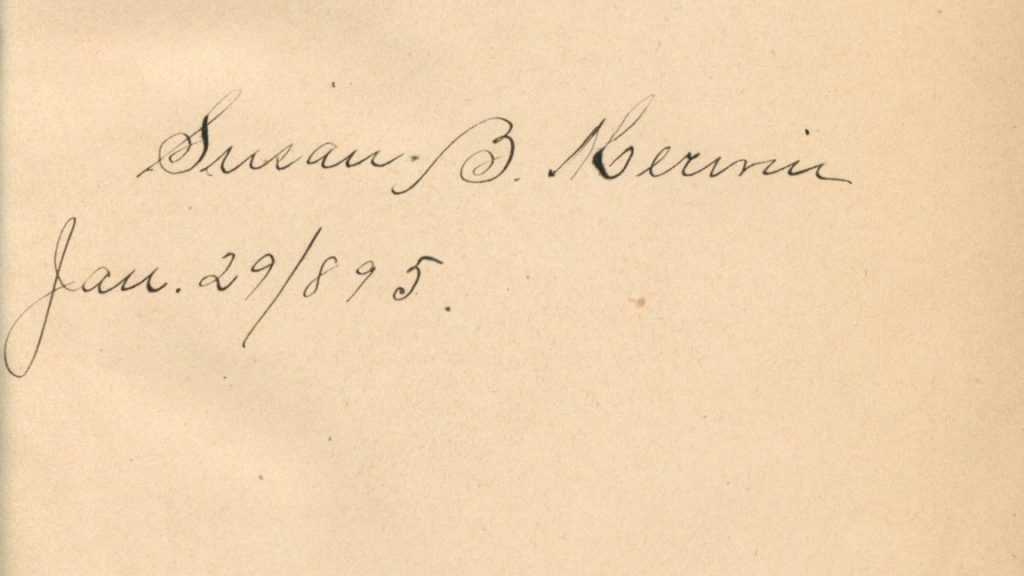 A signature on aged paper that says 
