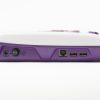 Left-side view of Polly device showing the power port, power on/off button, Ethernet port, and two USB ports.