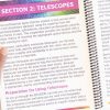 The Guidebook opened to Section 2: Telescopes