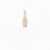 One white bowling pin