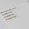 An open page of My Nose zoomed in on the large print text and orange embossed braille. 