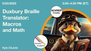 Duxbury Braille Translator: Macros and Math