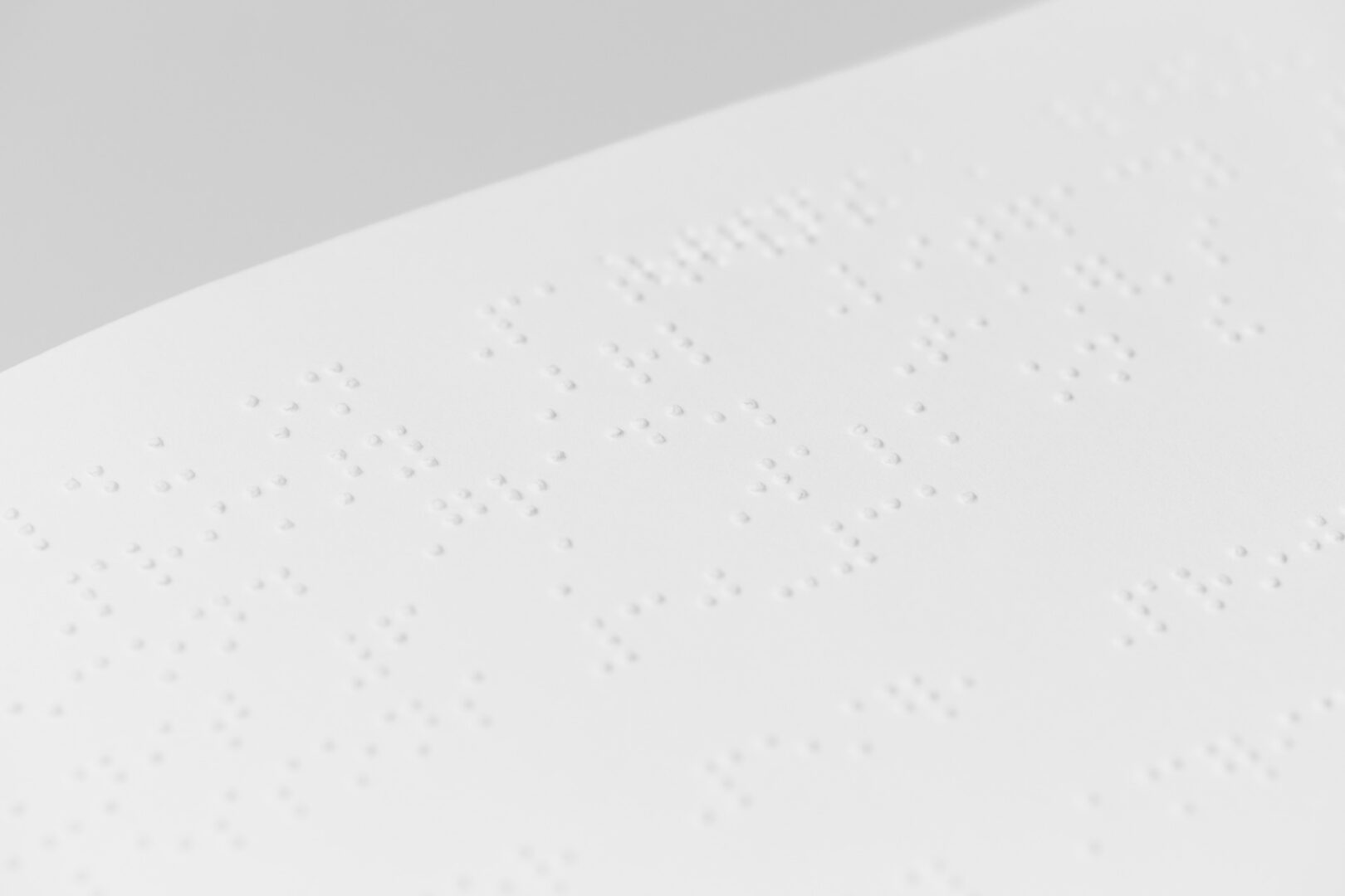 A close up of the braille for the BOP 2nd Grade unit 6 teacher kit.