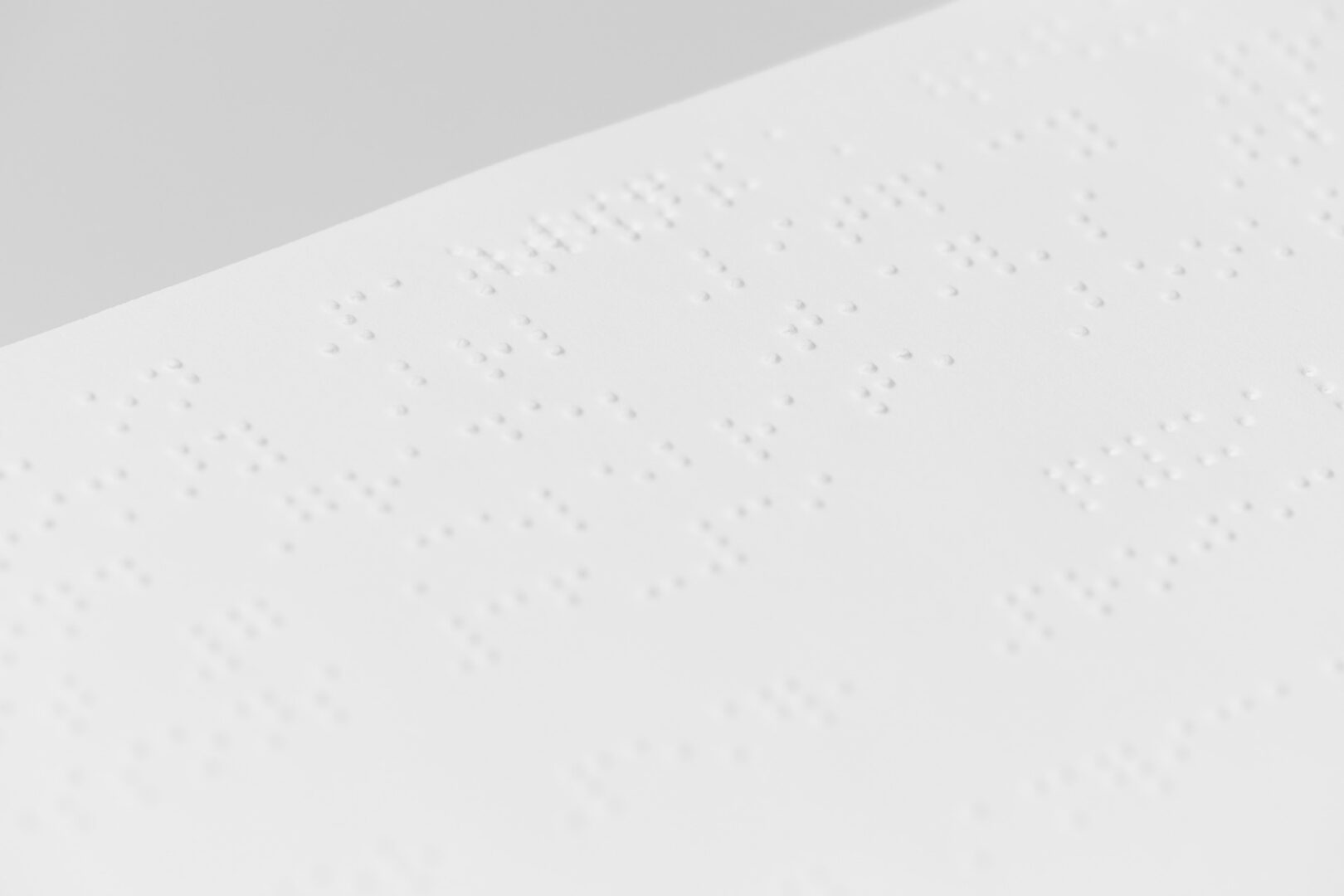 A close up of the braille for the BOP 2nd Grade unit 7 teacher kit