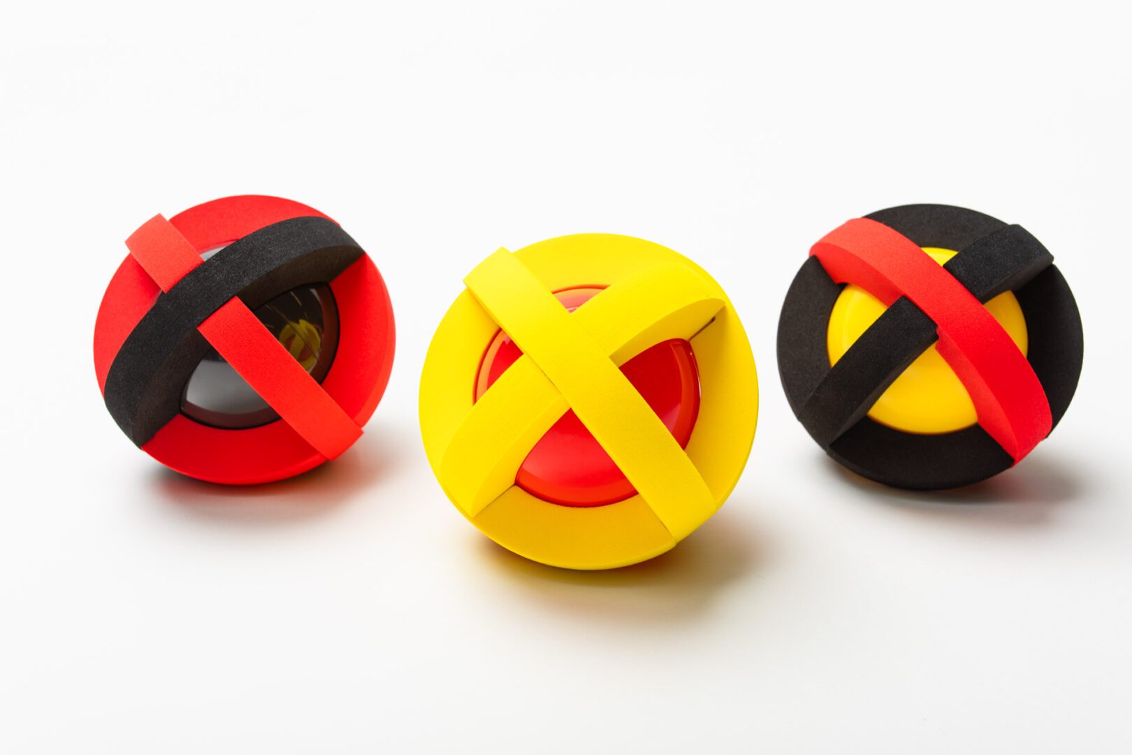 Astro-Adventure-Balls-4Z9A3035-web Three Astro Adventure Balls on a white background.